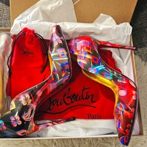 Christian Louboutin Multicolor Stiletto Heels 5.5